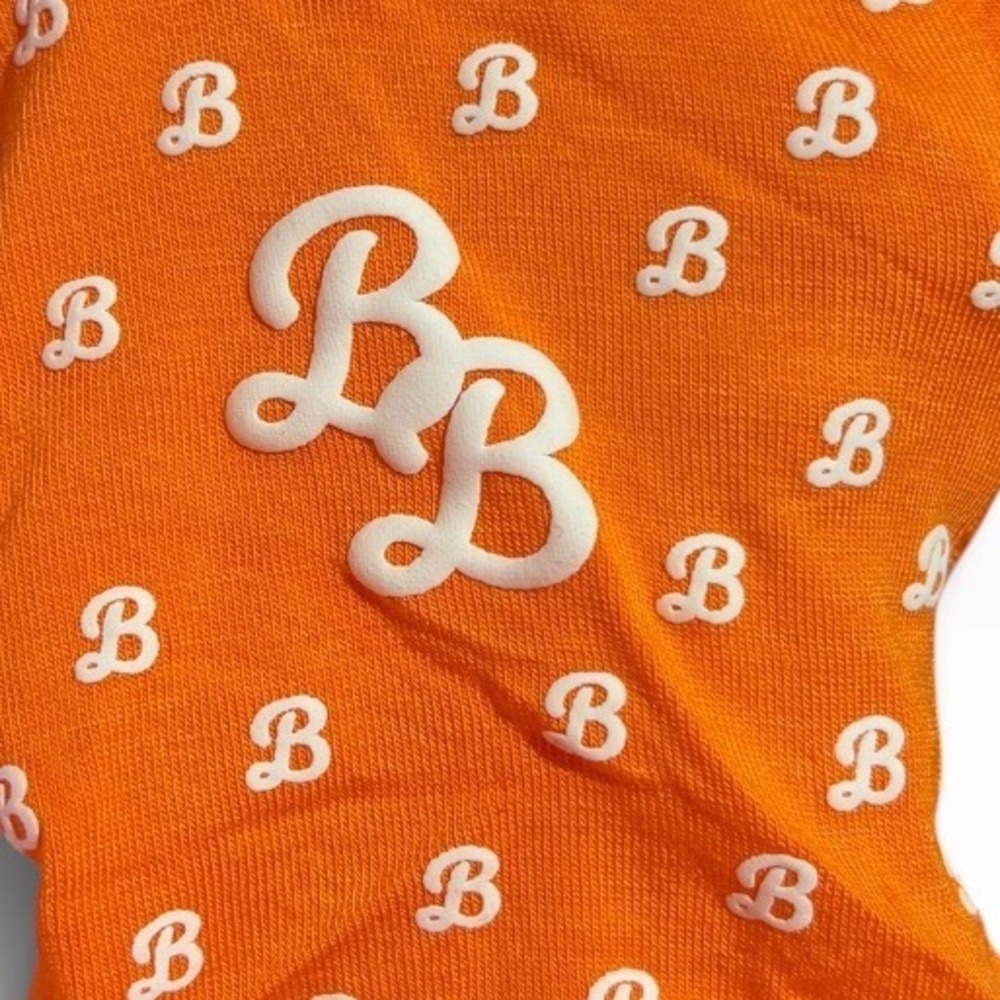 Bubble Baby Pumpkin Orange Bamboo Footed Sleeper Snap Pajamas 4T - Picture 3 of 4